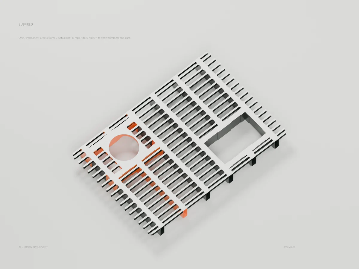 One / Permanent access frame / assembled
