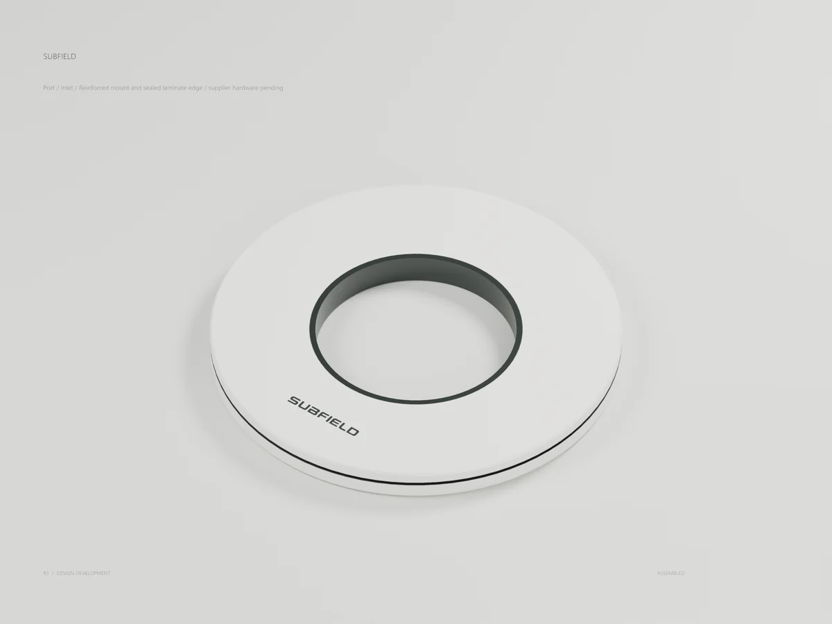 Inlet / reinforced mounting face